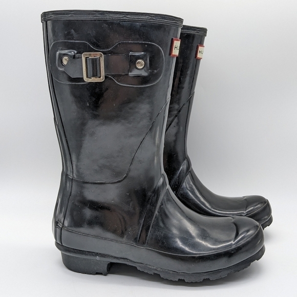 Hunter original tall black rain boot 5 - Picture 1 of 10